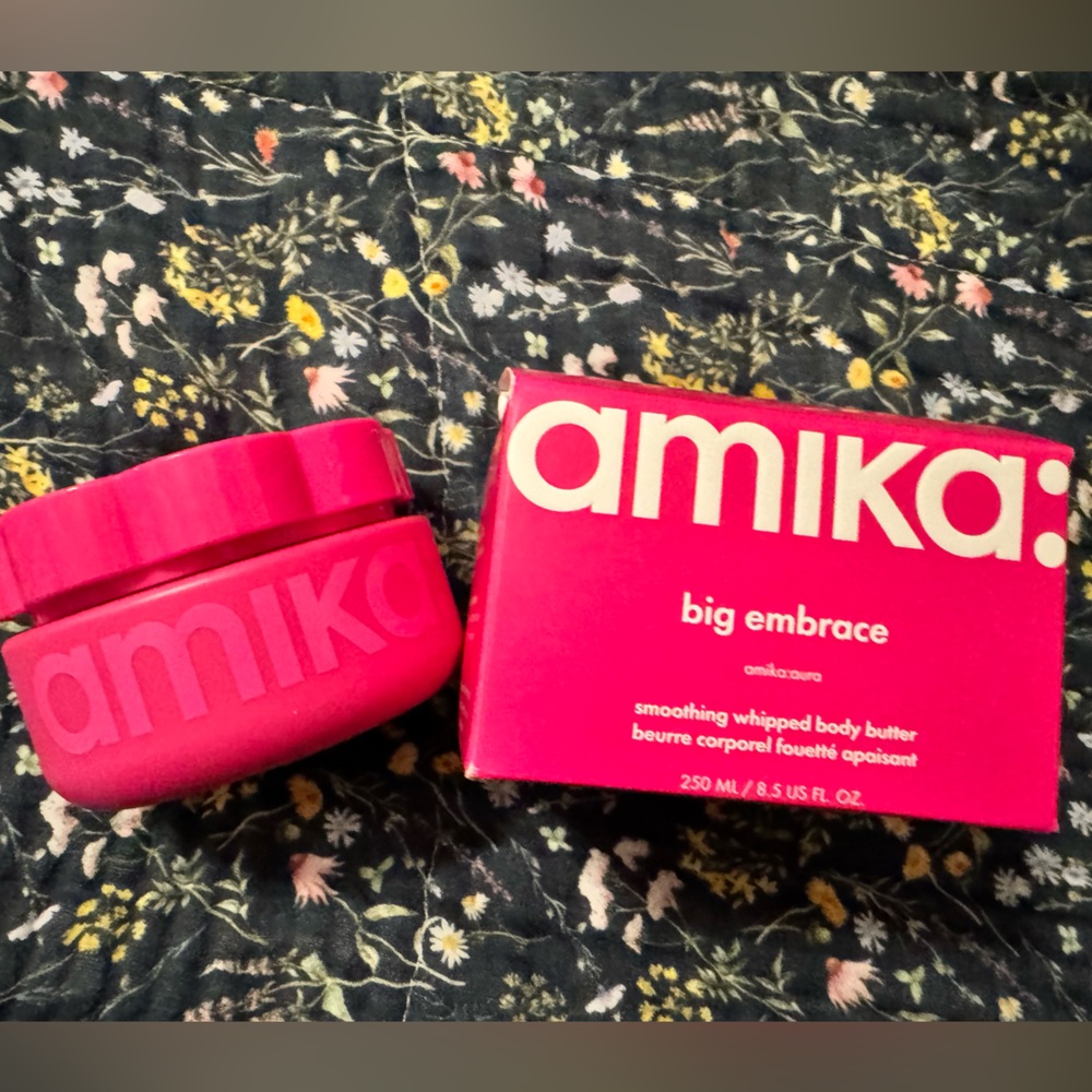 amika Big Embrace Whipped Body Butter - Hot Pink Packaging